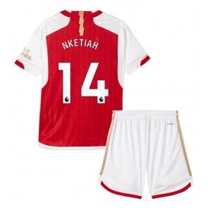 Arsenal Eddie Nketiah #14 Replika Babytøj Hjemmebanesæt Børn 2023-24 Kortærmet (+ Korte bukser)